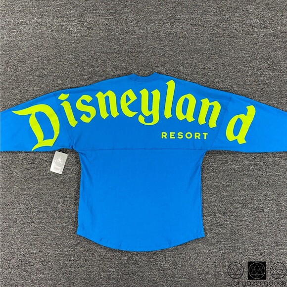 Spirit Jersey Disney Parks Adult Extra Small Blue Neon Long Sleeve Disneyland XS - Picture 14 of 14